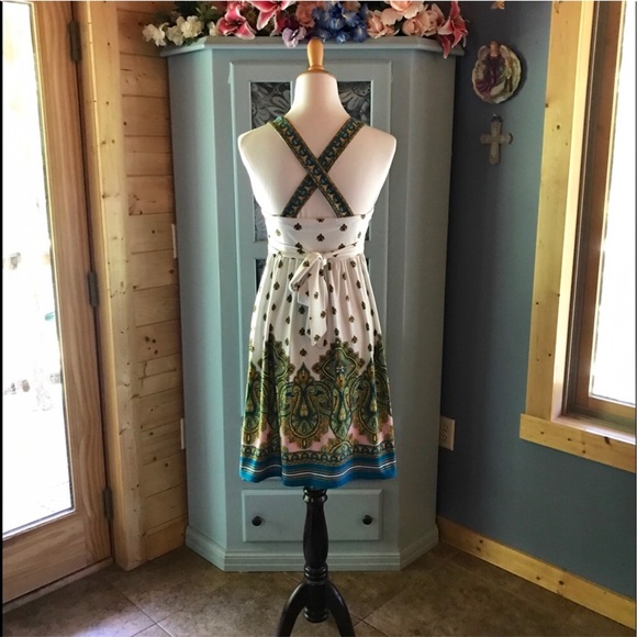 CITY TRIANGLES Dress w/Tie Back SASH. Brand NEW!! - Picture 4 of 7